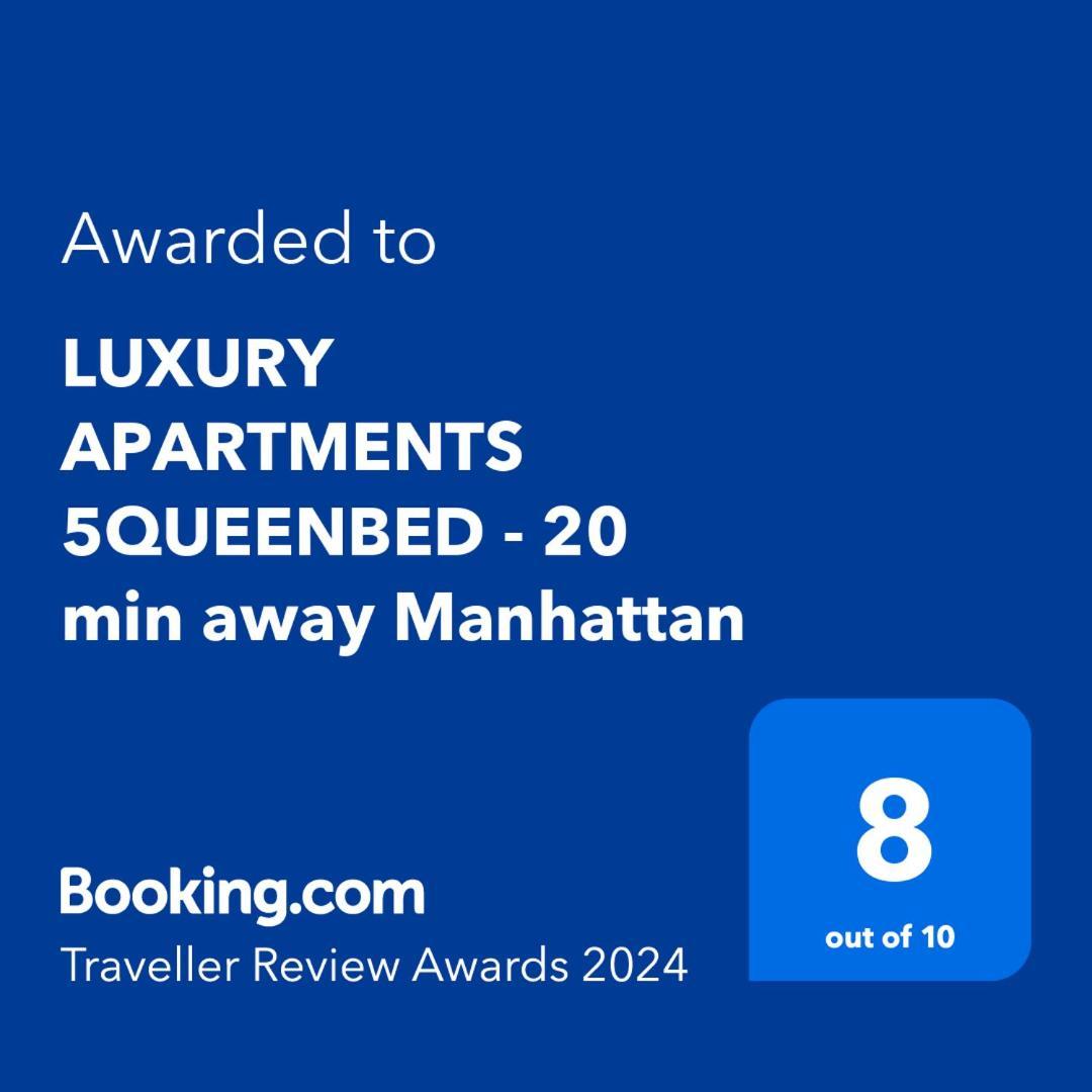 Luxury Apartments 5Queenbed - 20 Min Away Manhattan Jersey City Bagian luar foto